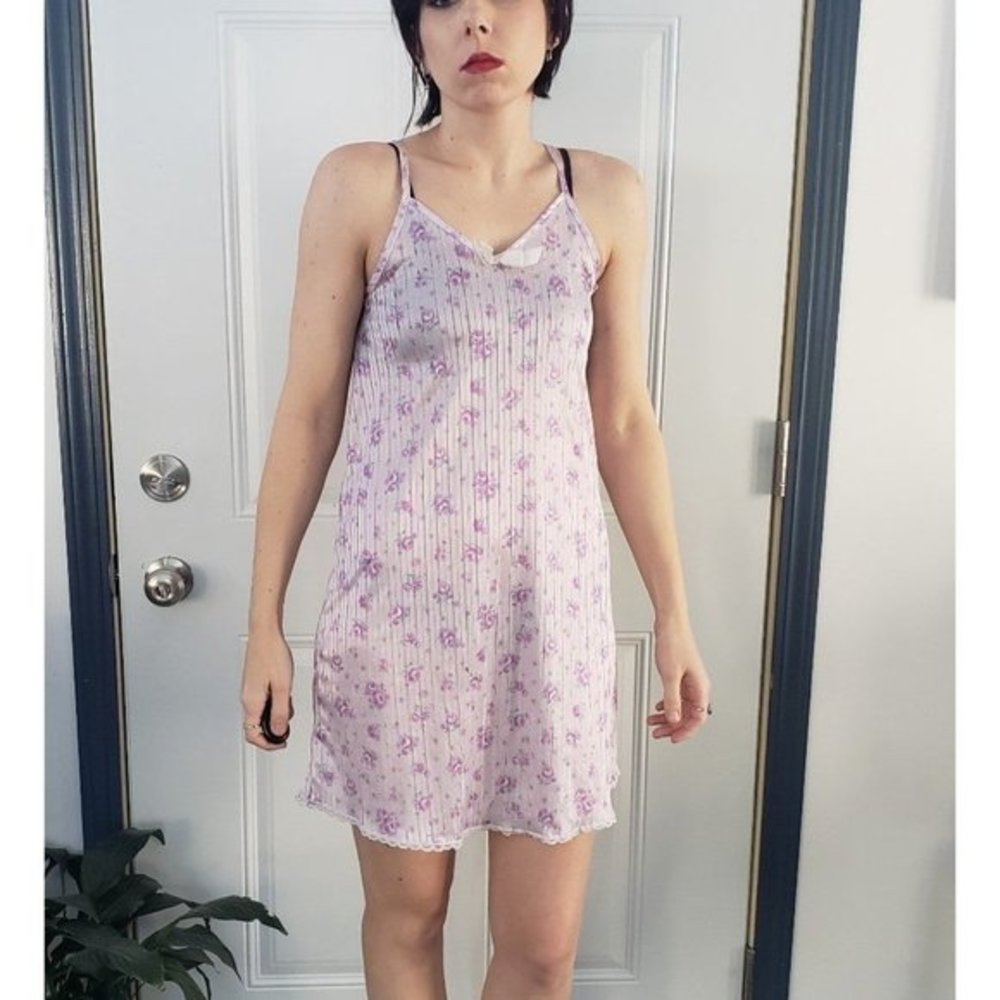 Vintage 90s‎ Purple Floral Nightie
